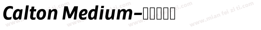 Calton Medium字体转换